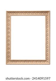Empty Photo Frame Mock up. Frame isolated on white background. Isolated Photo frame 