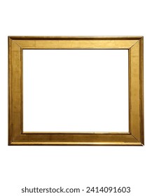 Empty Photo Frame Mock up. Frame isolated on white background. Isolated Photo frame 