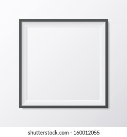 empty photo frame on a white background
