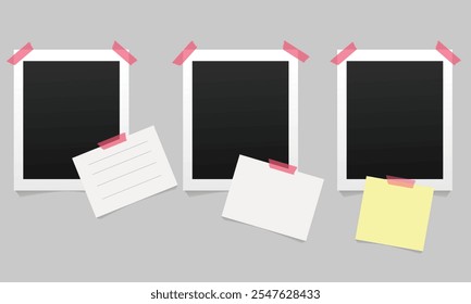 Marco de fotos vacío, papel de fotos vacío