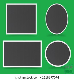 Empty photo frame. Vector illustration.