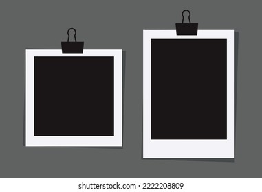 empty photo frame vector illustration