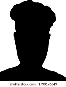 empty photo of male profile vector art