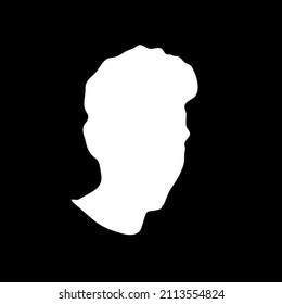 Empty Photo Of Male Profile Vector Art