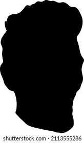 Empty Photo Of Male Profile Vector Art