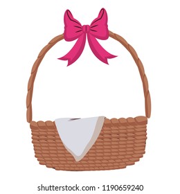 Empty picnic basket