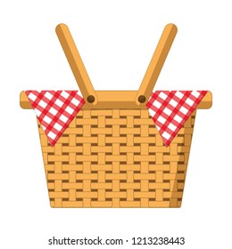 Empty picnic basket