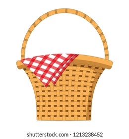 Empty picnic basket