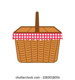 Empty picnic basket icon
