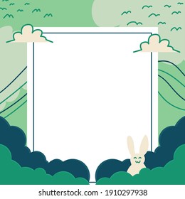 Empty pieces of papers with a colorful background, ready for your message. Vector illustration.