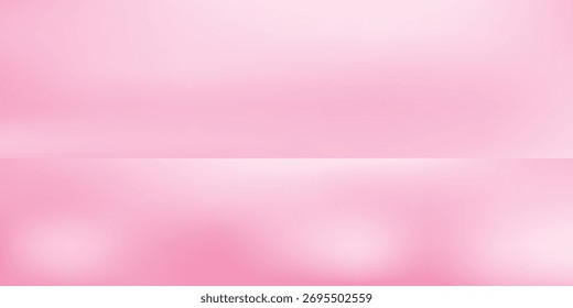 Estúdio pastel rosa vazio bg para mostra de produto. Ilustração de renderização 3d do plano de fundo do pódio da sala	
