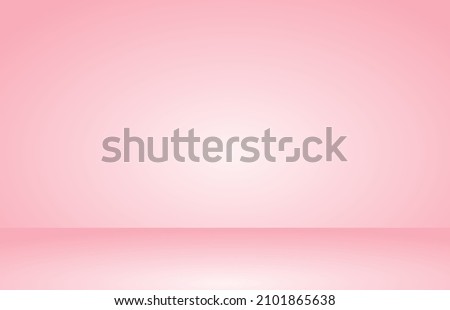Empty pink room with light and shadow abstract studio gradient used for background and display  - Vector illustration.