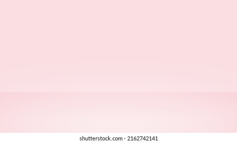 Empty pink studio background. Design for displaying product.