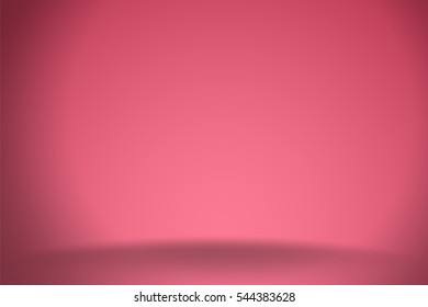 Empty pink studio room background, Use as montage for product display - Vector
