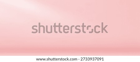 Empty pink studio room background. Empty Room Studio with table.