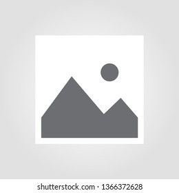 Empty placeholder image icon design