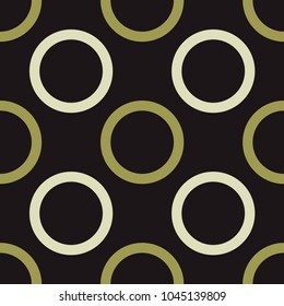 Empty planet seamless pattern. Strict line geometric pattern for your design.