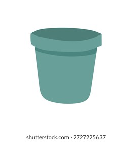 Leere Pflanzer-Illustration, die für minimalistische Design-Layouts, Pflanzanleitungen und Inspiration für das Innendesign geschaffen wurde.