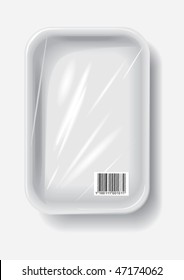 empty plastic container, vector