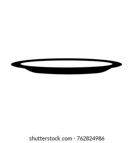Empty Plate Icon Illustration