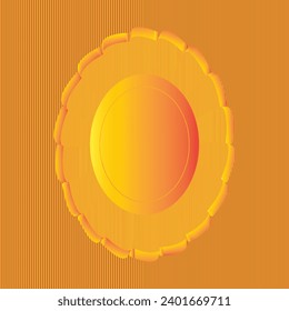 empty plate isolated on gradient background