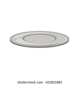 empty plate round porcelain serve kitchen icon