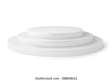 Empty platorm scence studio vector isolated on white background