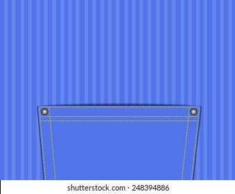 Empty the pocket with concept everything can put, vector and illustration