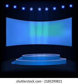 Empty podium design vector illustration