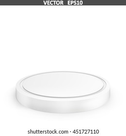 Empty podium. Illustration isolated on white background. Graphic concept for your design