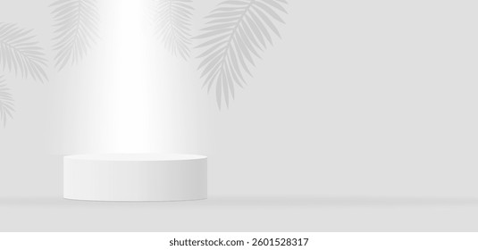 Empty podium mockup vector illustration