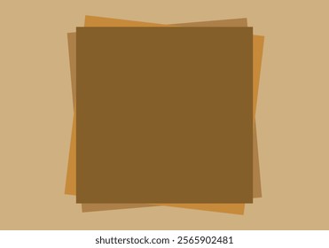 Empty poster with warm orange squares