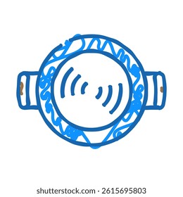 empty pot cooking doodle icon sketch vector. empty pot cooking sign. isolated symbol illustration