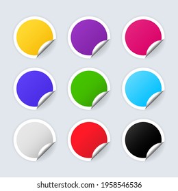 Empty price tag templates. Blank layout for any notes. Realistic textures. Vector EPS 10. Isolated on background.