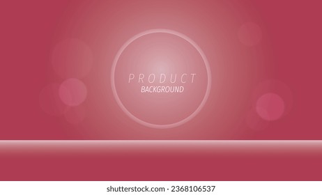 Leere Produktanzeige mit Bokeh-heller Hintergrund. 