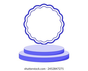 Empty Product Frame Podium Stage