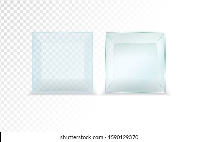 empty promotion transparent glass showcase 