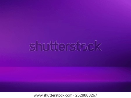 Empty purple studio background. Abstract studio room platform design. Space for selling products on the website. Vector illustration.