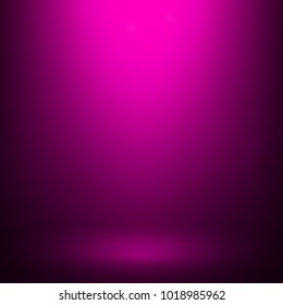 Empty purple studio room, used as background for display your products - Vector