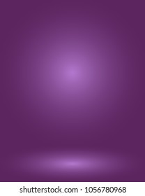 Empty purple studio room, used as background for display your products - Vector