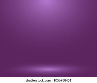 Empty purple studio room, used as background for display your products - Vector