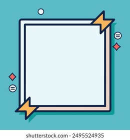Empty Quote Frame with Copy Space for Text