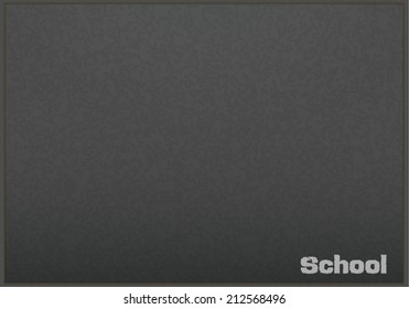 Empty realistic black board school in vector format 