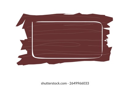 empty rectangular wooden board illustrtion.eps