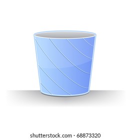 empty recycle bin icon vector illustration