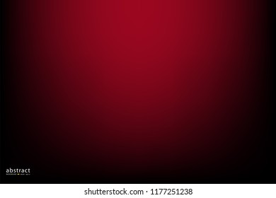 Empty red color studio room luxury background. Abstract gradient red, used as background for display products design web template, Vector illustration