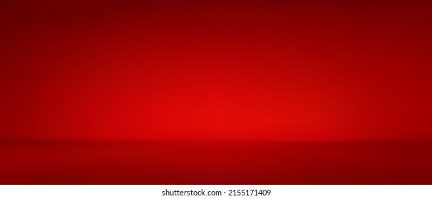 Leere rote Produktanzeige mit Kopienraum für die Anzeige des Content-Designs. Vektorgrafik