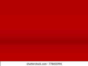 Empty red studio room, used as background for display your products - Vector