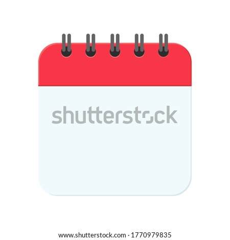 Empty replica of the calendar. For meeting appointments and important dates of the year.