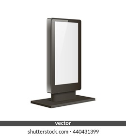 Empty retail stand. Illustration isolated on white background. Graphic concept for your design
